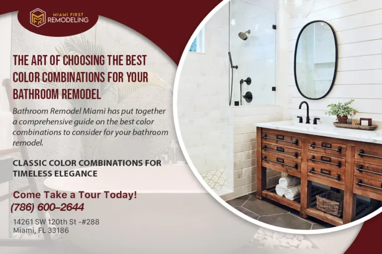 The Art of Choosing the Best Color Combinations for Your Bathroom Remodel Miami