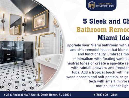 5 Sleek and Chic Bathroom Remodel Miami Ideas