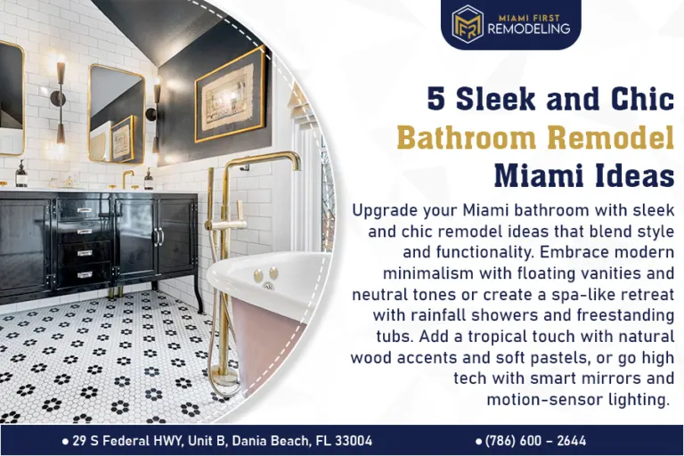 5 Sleek and Chic Bathroom Remodel Miami Ideas